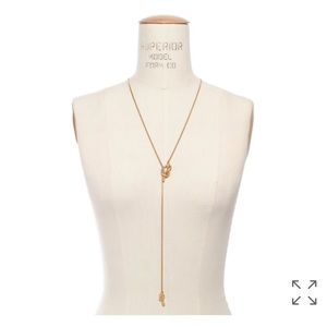 Madewell gold knotshine necklace